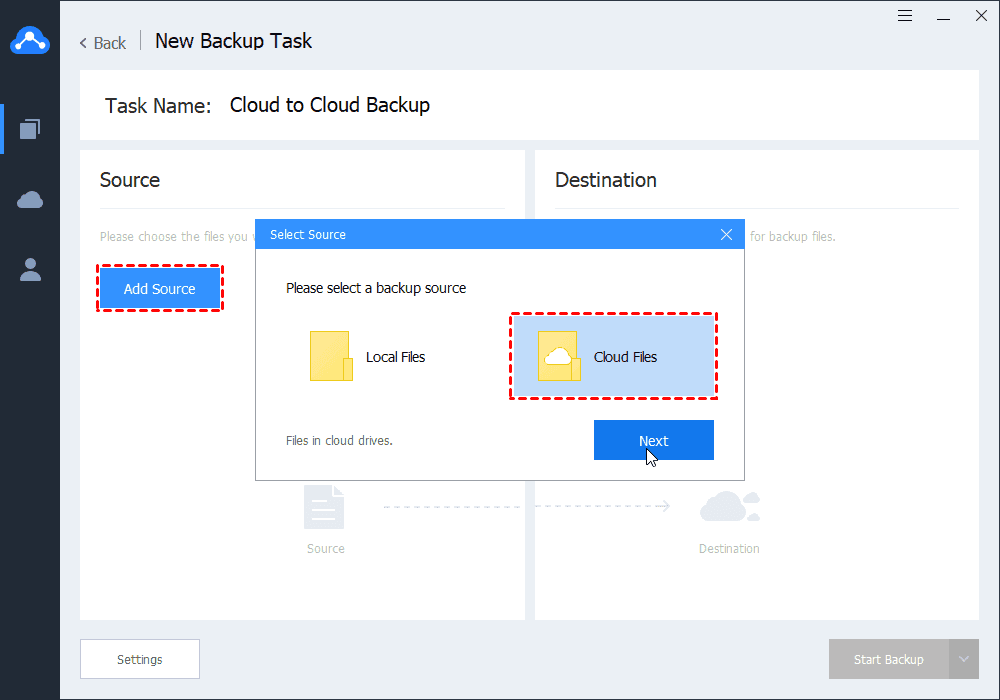 Add Source Cloud Files Add Source Cloud Files