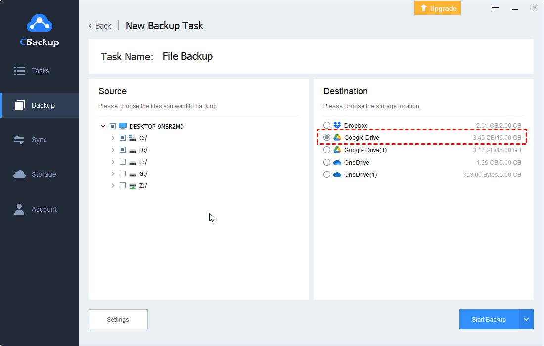 What is the best way to backup large files?