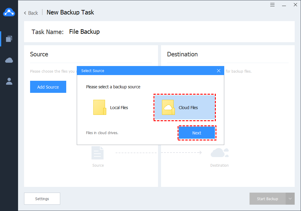 Select Cloud Files