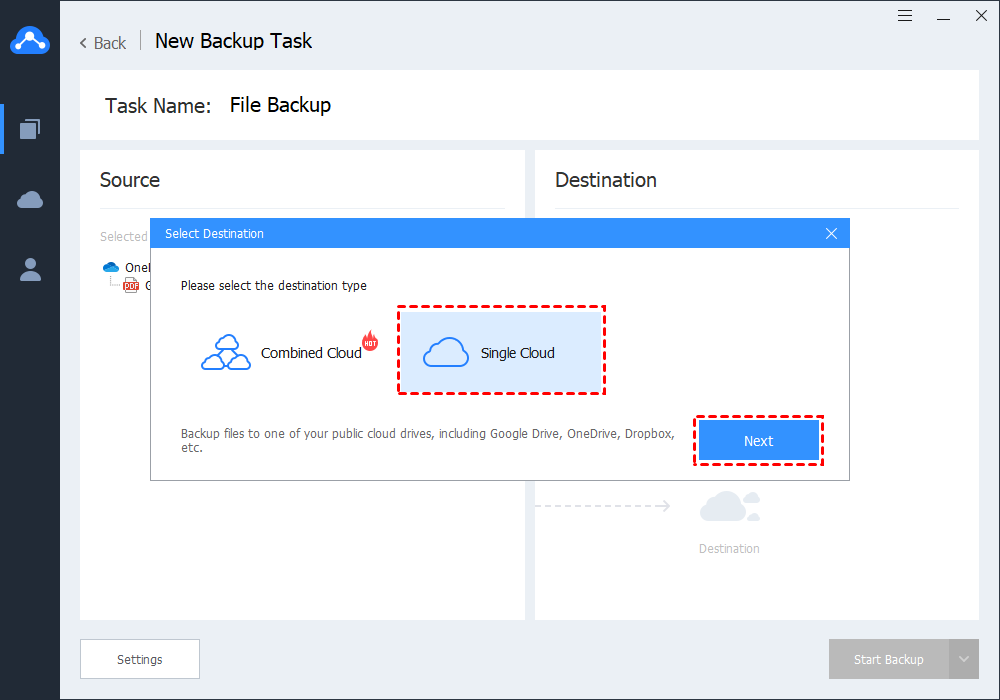 Select Single Cloud Select Single Cloud