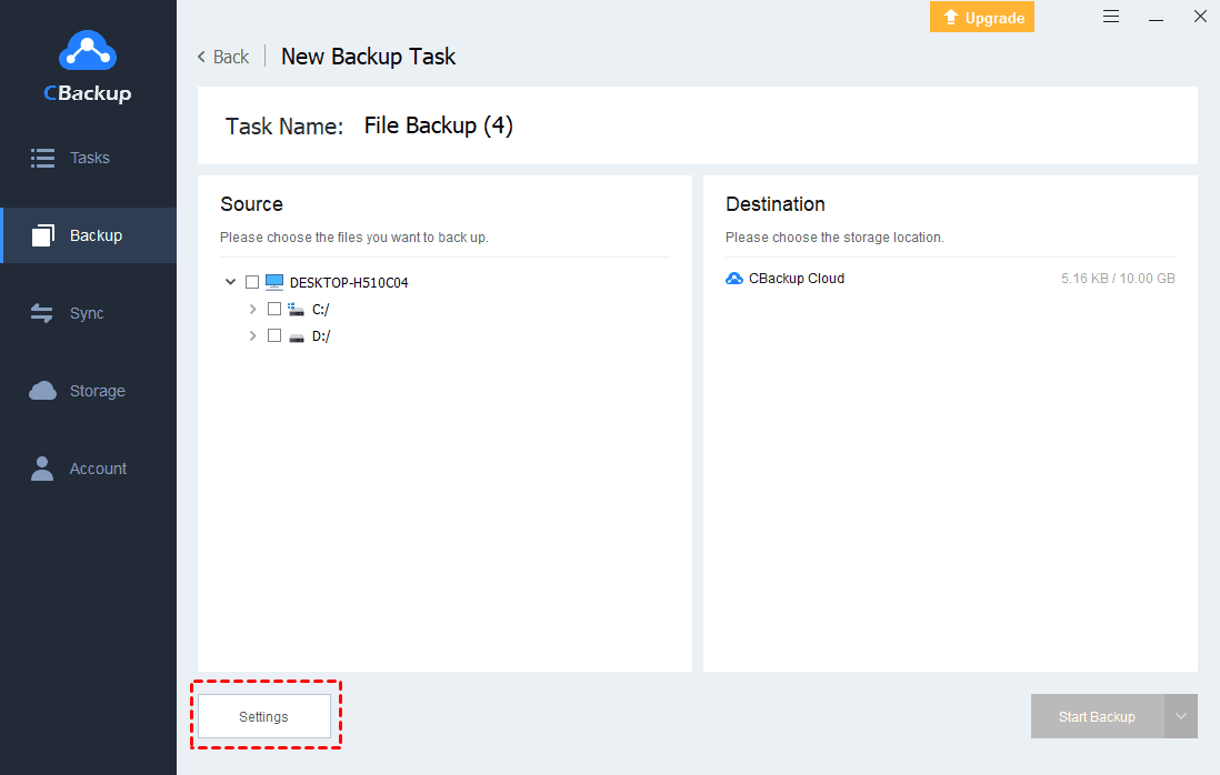 Find Scheduled Settings In New Task