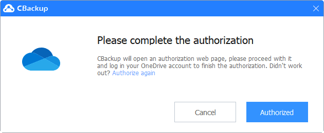 Authorize Onedrive Authorize Onedrive