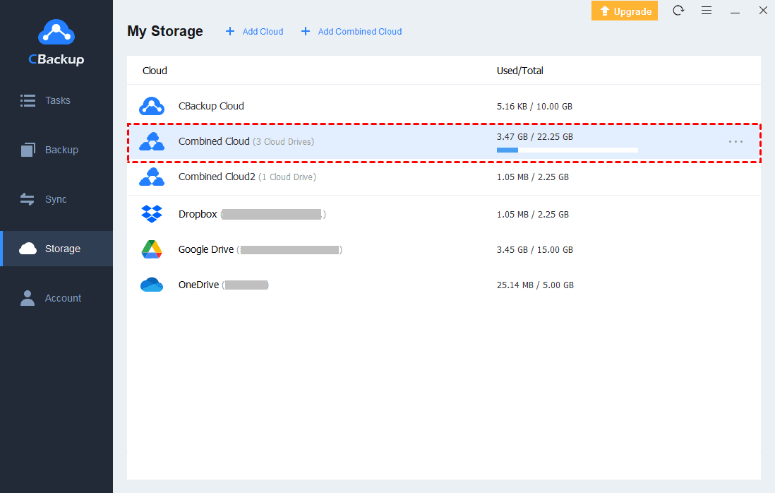 Combine Cloud Storage