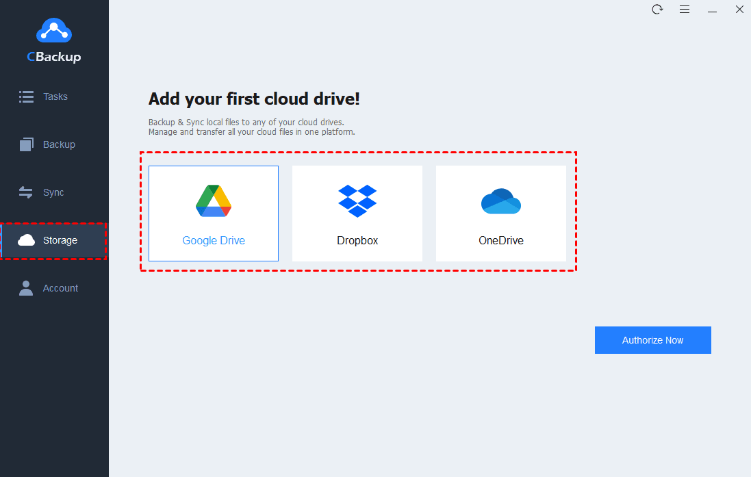 Select Google Drive