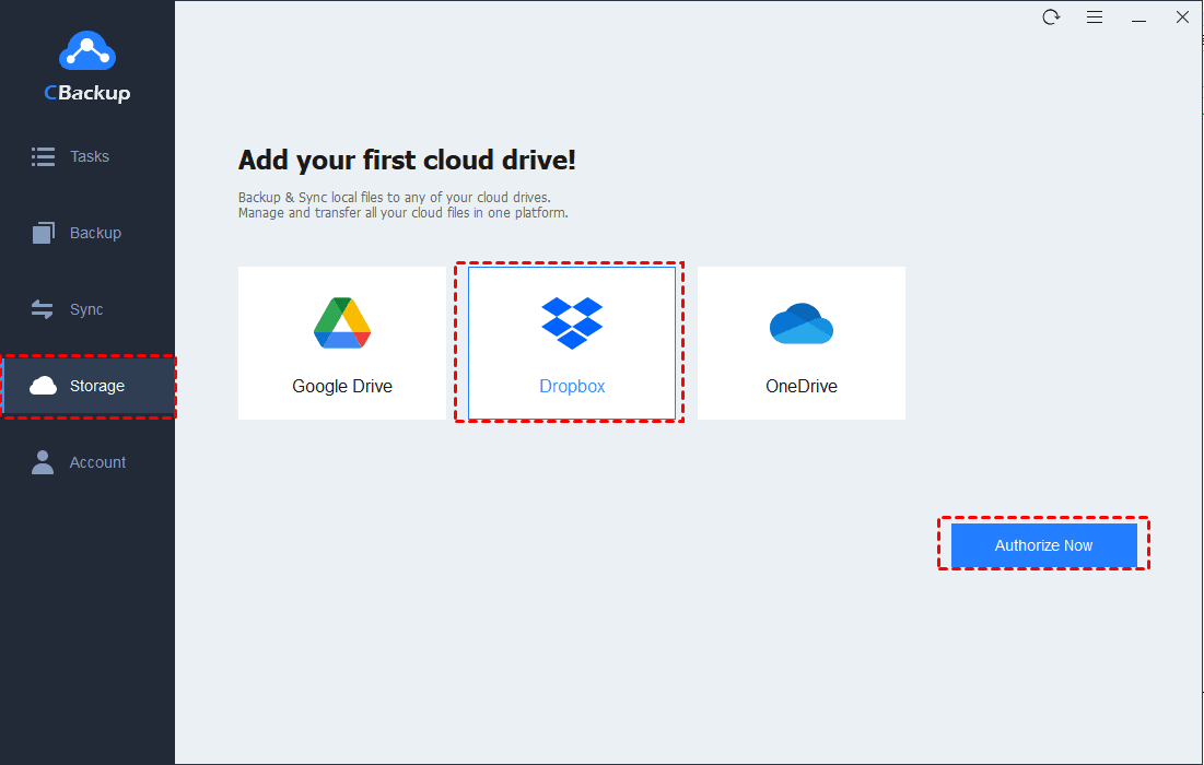 Select Dropbox