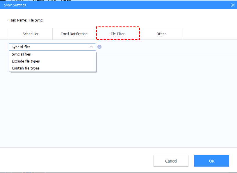 Enable File Filter