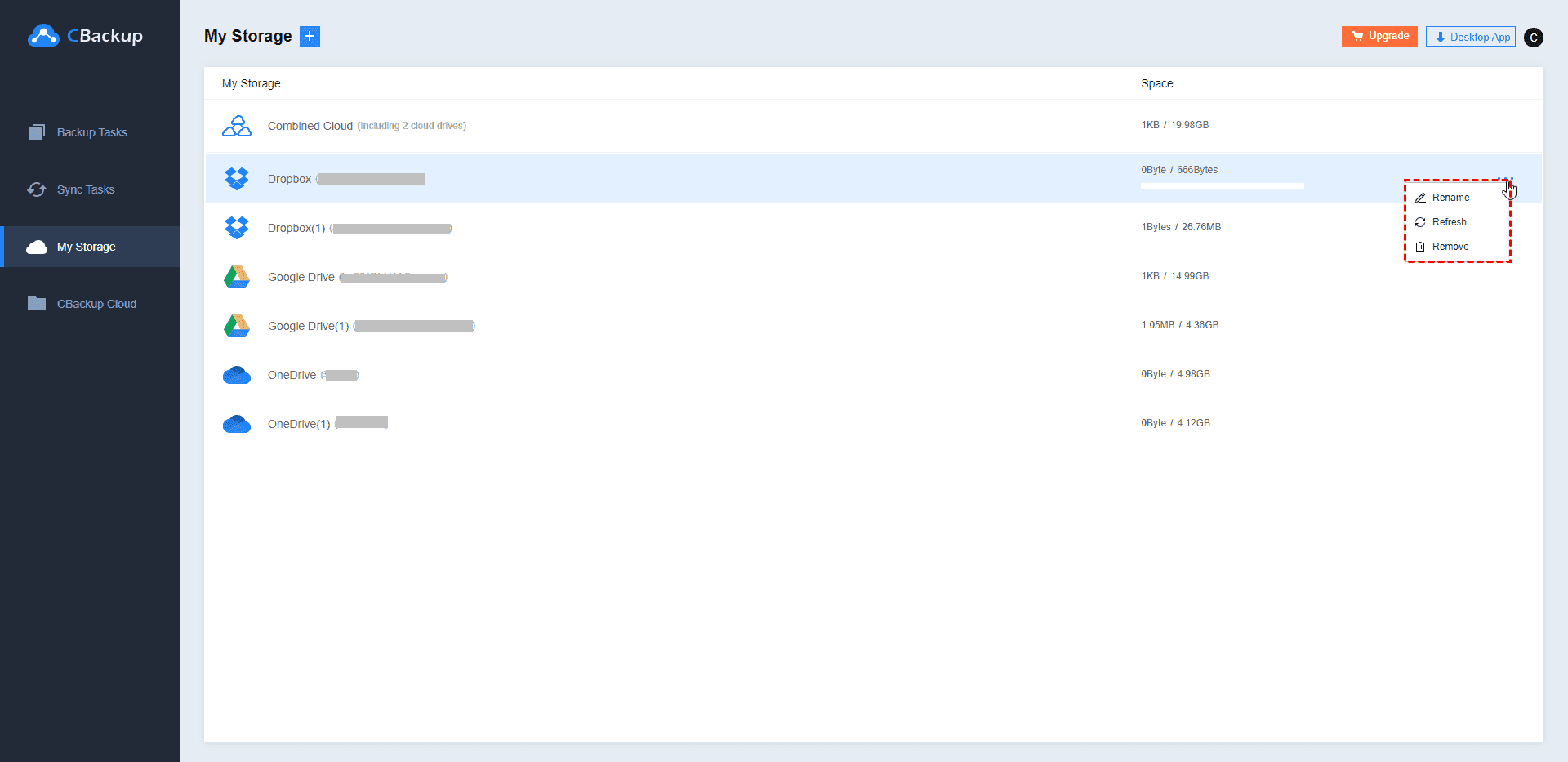 Cloud Main Page