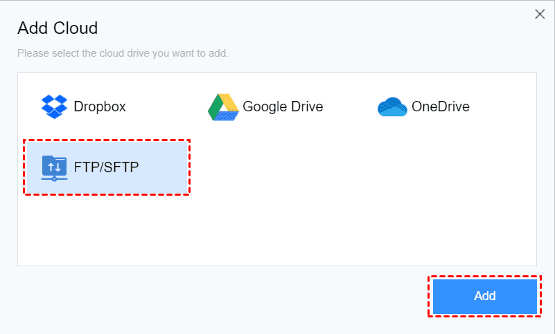 Add Ftp1 Add FTP1