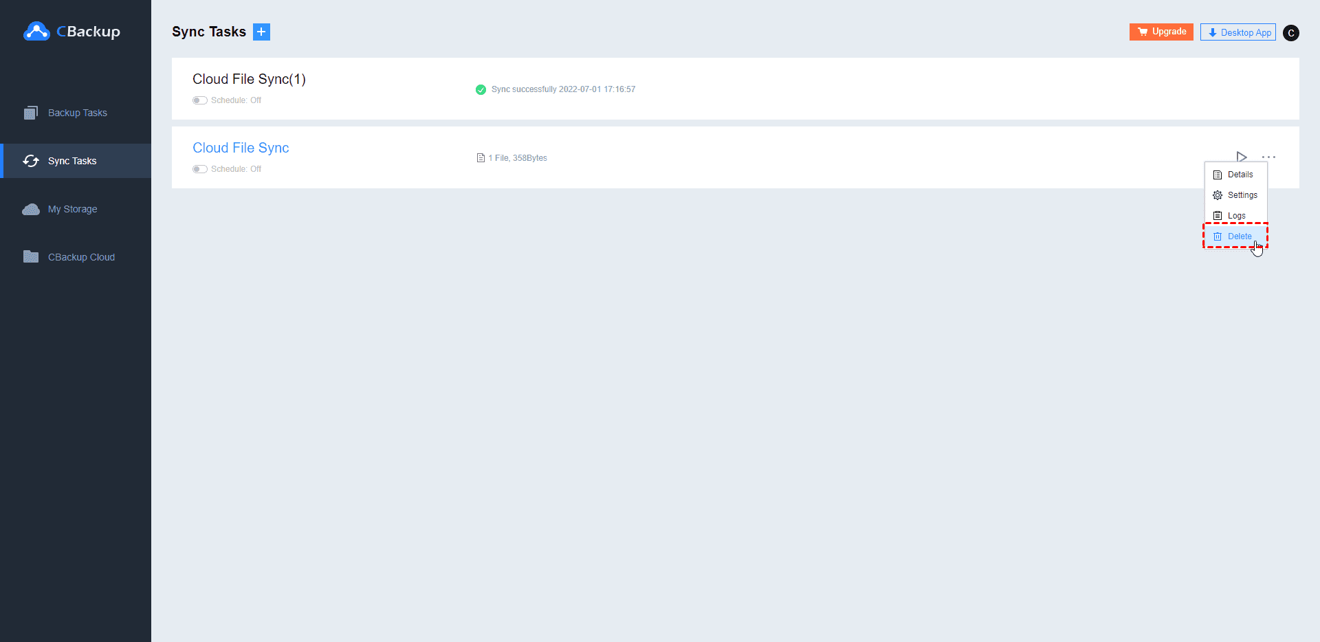 Remove Sync Task1 Remove Sync Task1