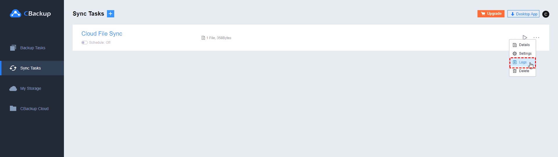 View Sync Log View Sync Log