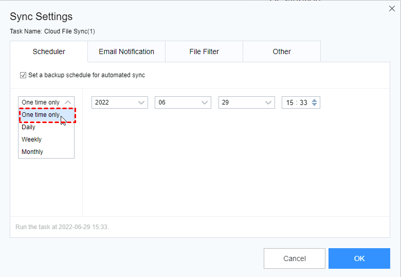 Schedule Specific Time Schedule Specific Time