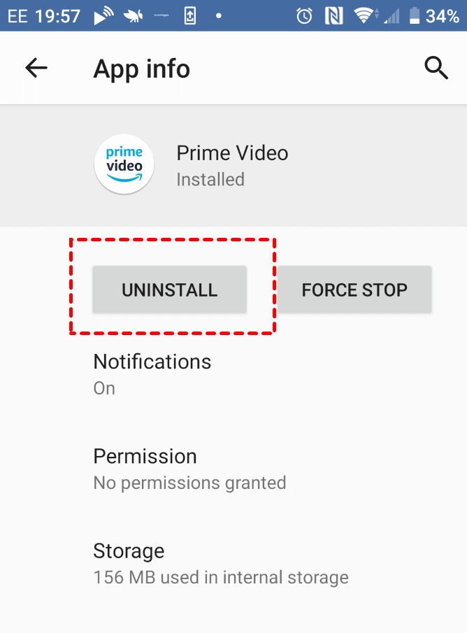 Uninstall Prime Video On Android
