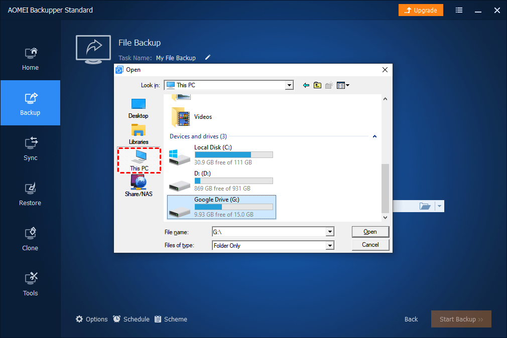 File Backup This Pc