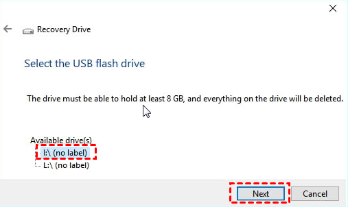 Select Usb Flash Drive