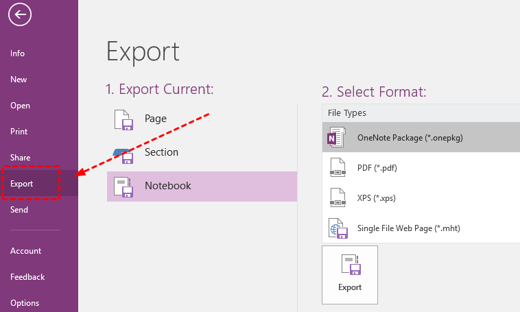 Export Notebook