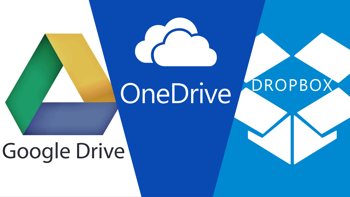 Googledrive Onedrive Dropbox Googledrive Onedrive Dropbox