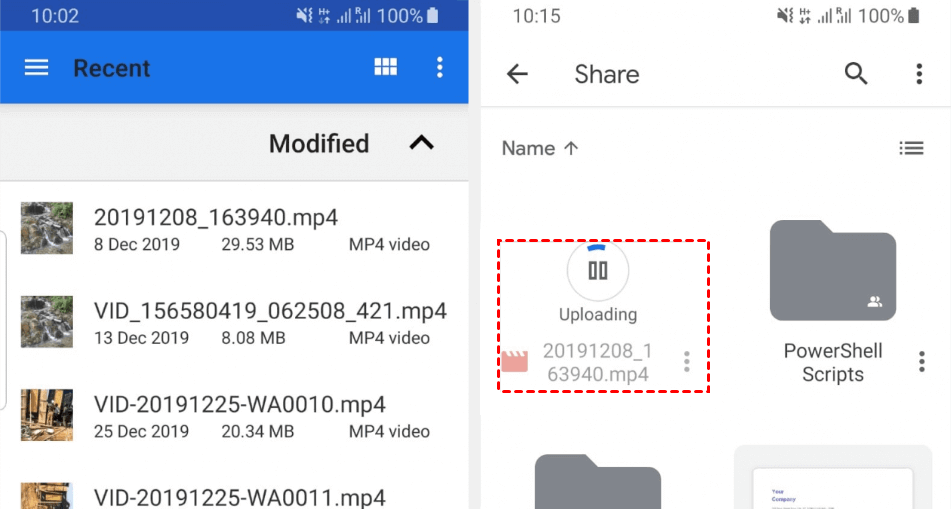 Android Uploading