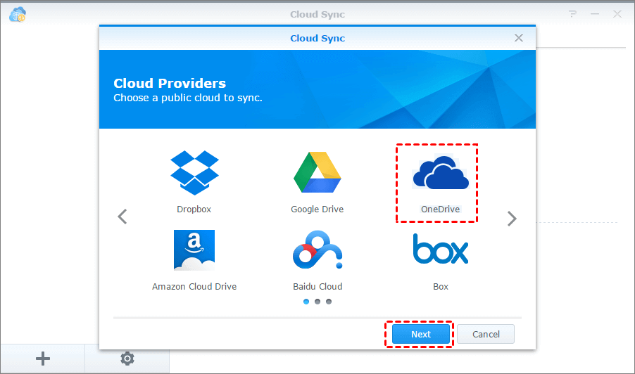 Cloud Sync OneDrive