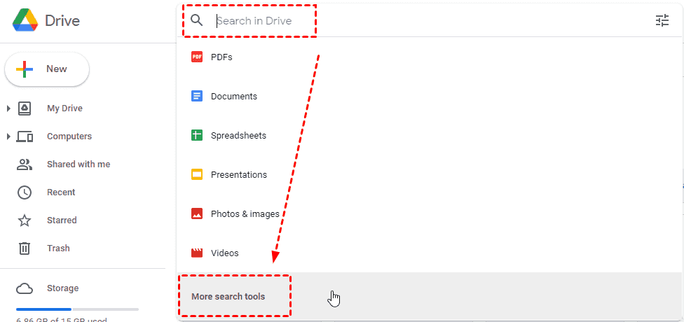 Google More Search Tools