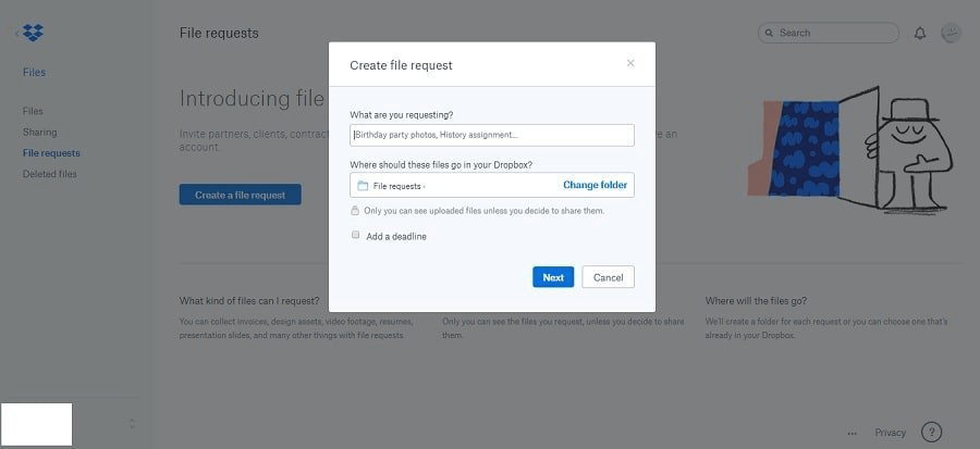 are dropbox links safe