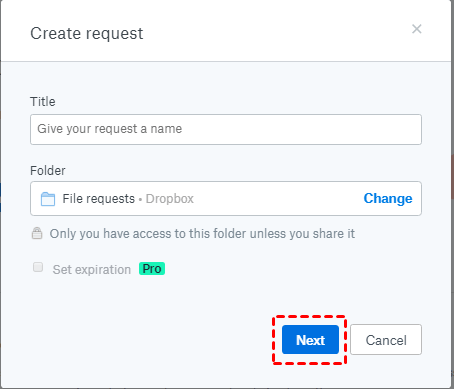 Request Folder