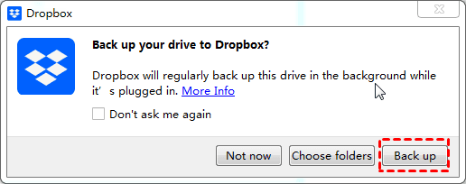Backup External Hard Drive to Dropbox