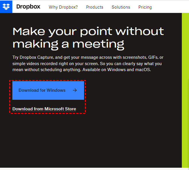 Download Dropbox Capture