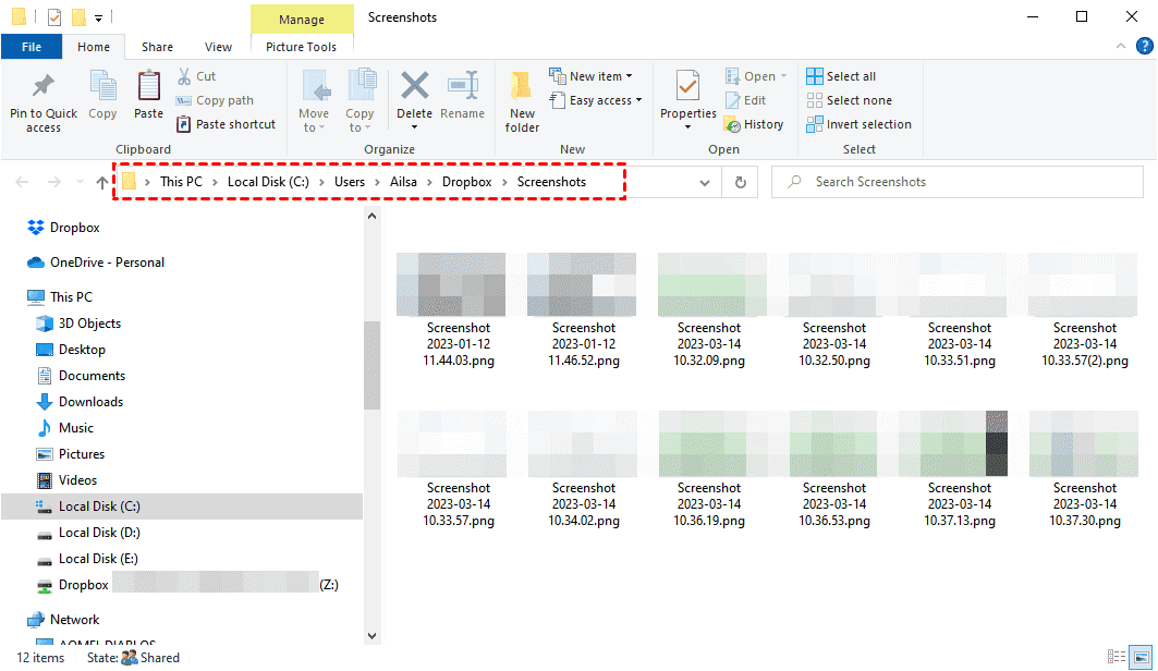Dropbox Capture Folder