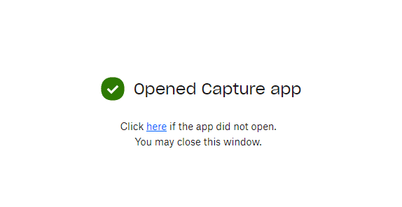 Open Dropbox Capture