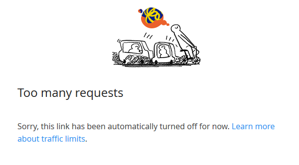 Error: 429 Too Many Requests — You've been rate limited