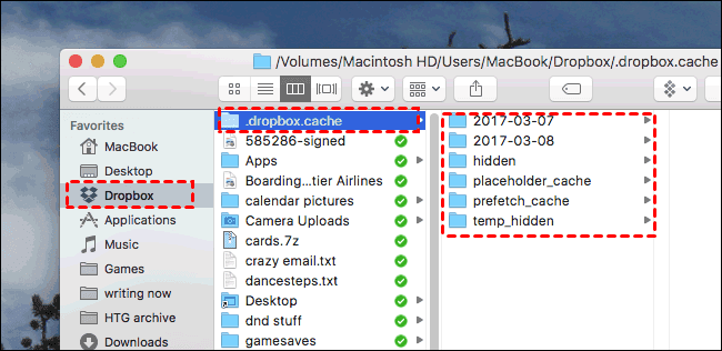 Dropbox Mac Cache Folder