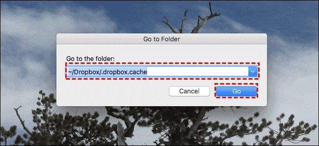 Dropbox Mac Go To Folder Popup