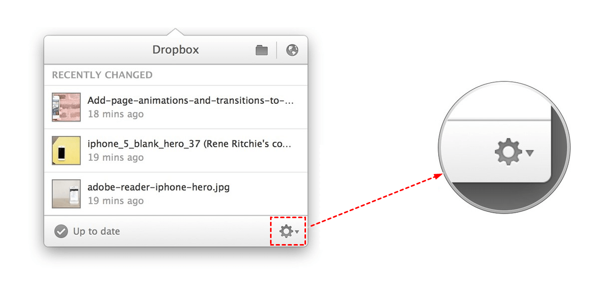 Dropbox Settings