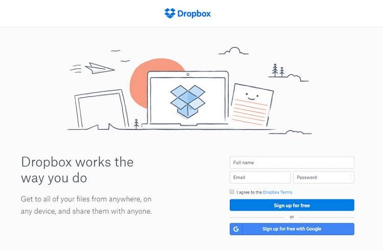 dropbox signin