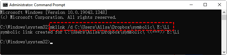 Dropbox Symlink Created Successfully