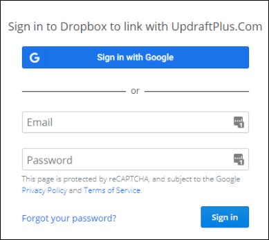 Sign In To Dropbox