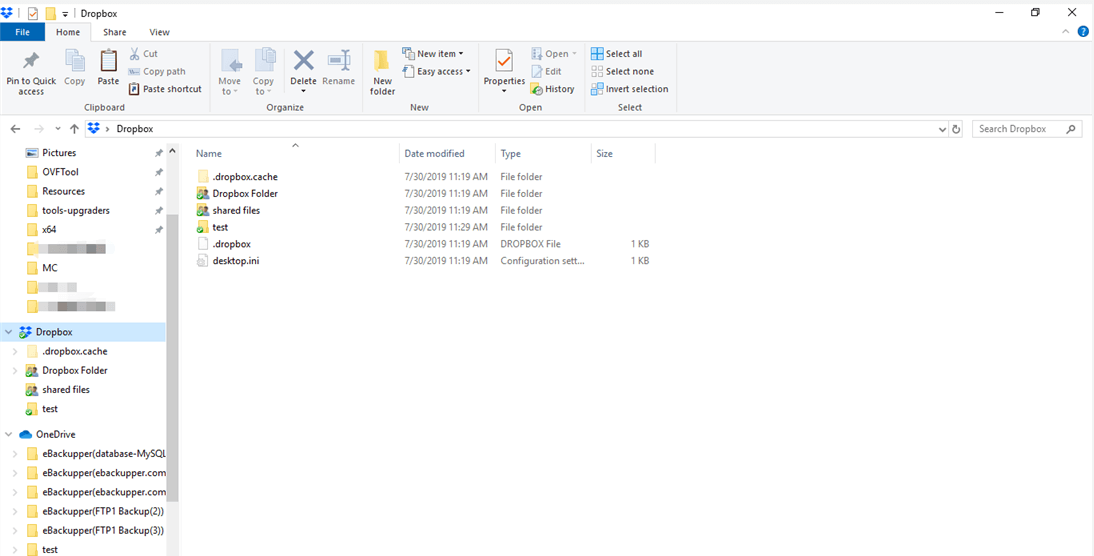 View Dropbox Through File Explorer