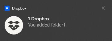 You Added Dropbox Folder