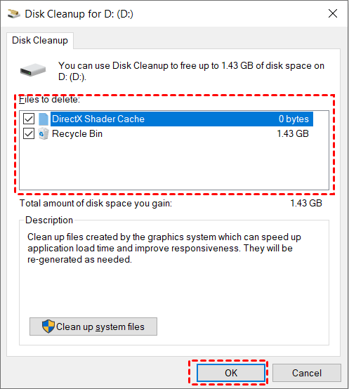 Disk Cleanup D Drive Delete Files