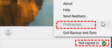 Preferences Greyed Out
