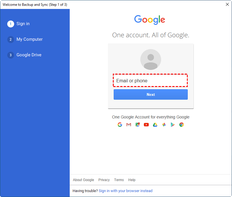 How do I Download Google backup and sync to my computer?