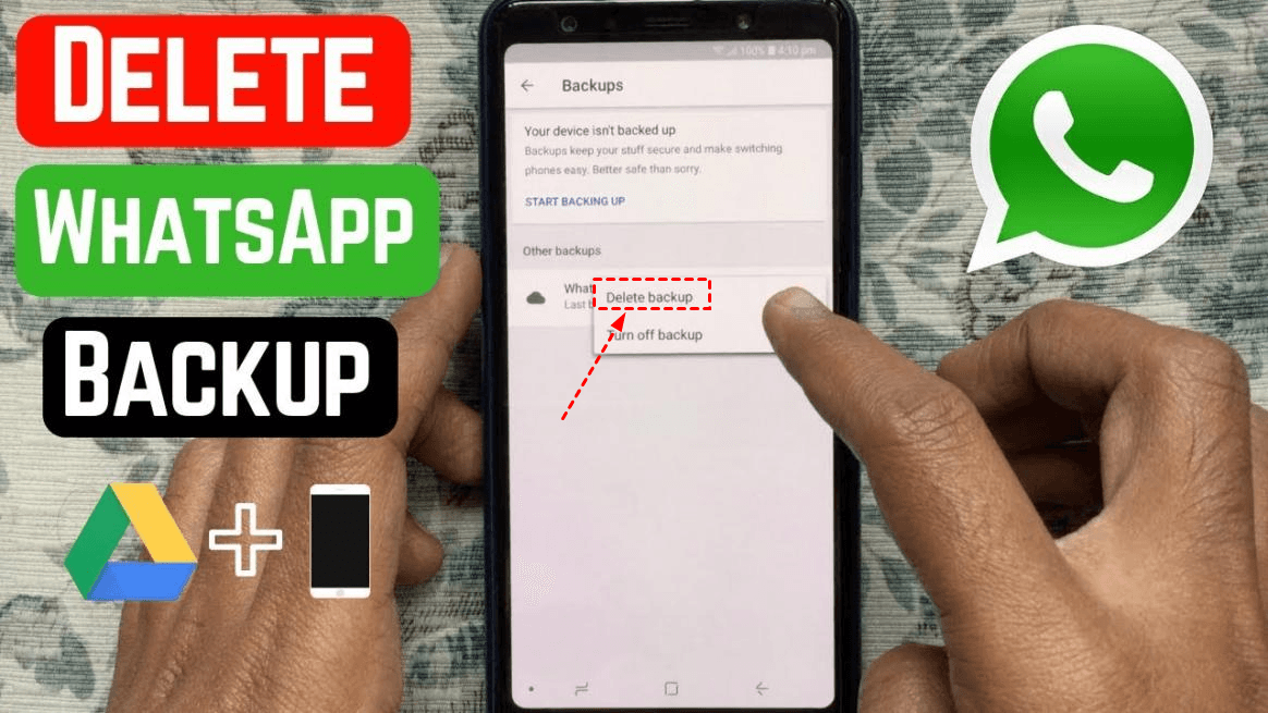 Clear Whatsapp Backup from Google Drive