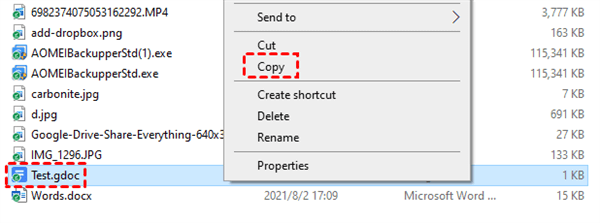 Copy Files From Google Drive For Desktop Folder