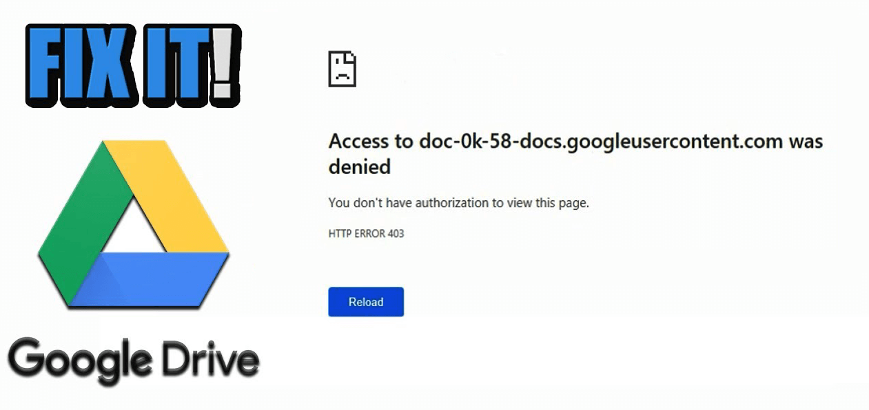 Google Drive Access Denied