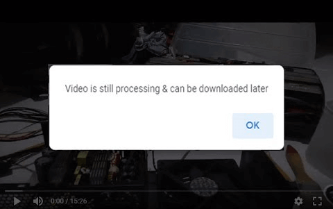 google drive video still processing