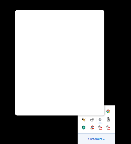 Google Drive White Screen Desktop
