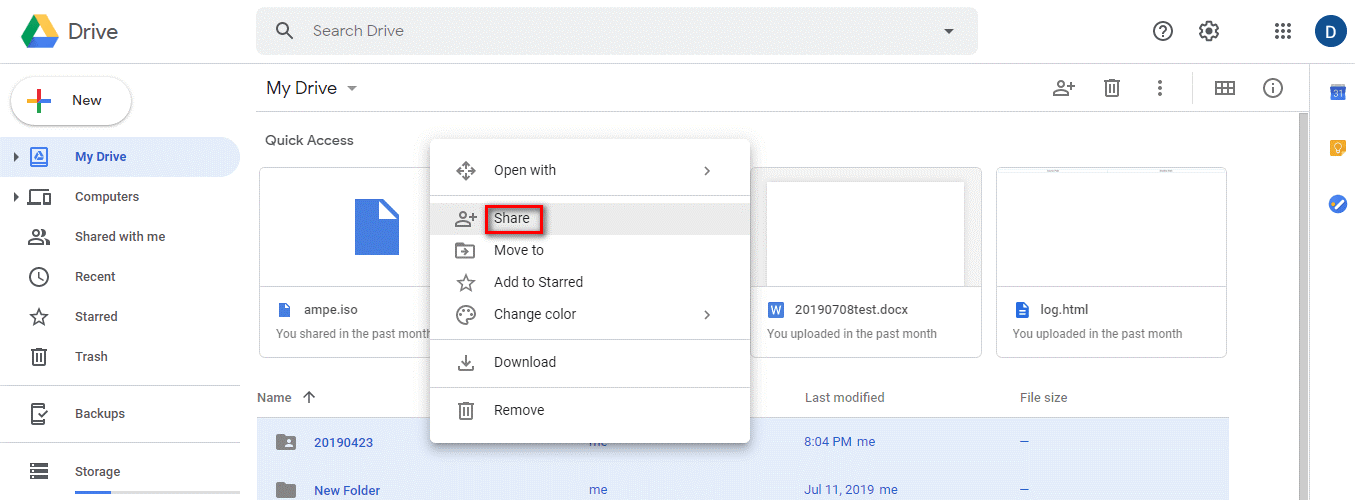 Is there a way to share everything from one Google Drive to another?