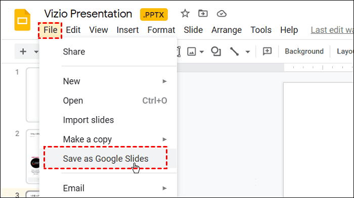 Save As Google Slides