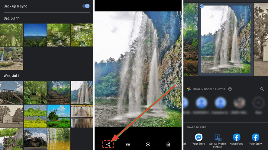 Share Google Photos On Android