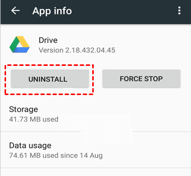 Uninstall Google Drive